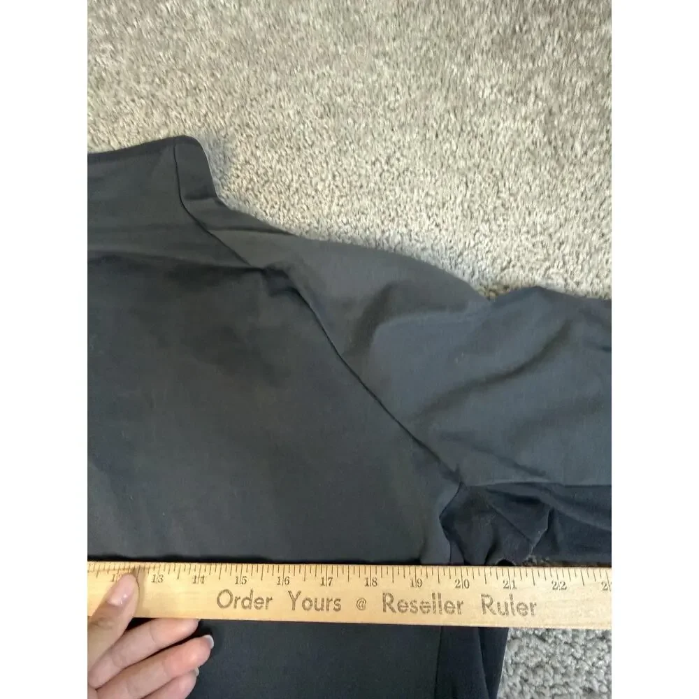 Nike Jacket Womens 1X Black Dri-FIT Full Zip Pockets Mid-Length Moisture Wicking